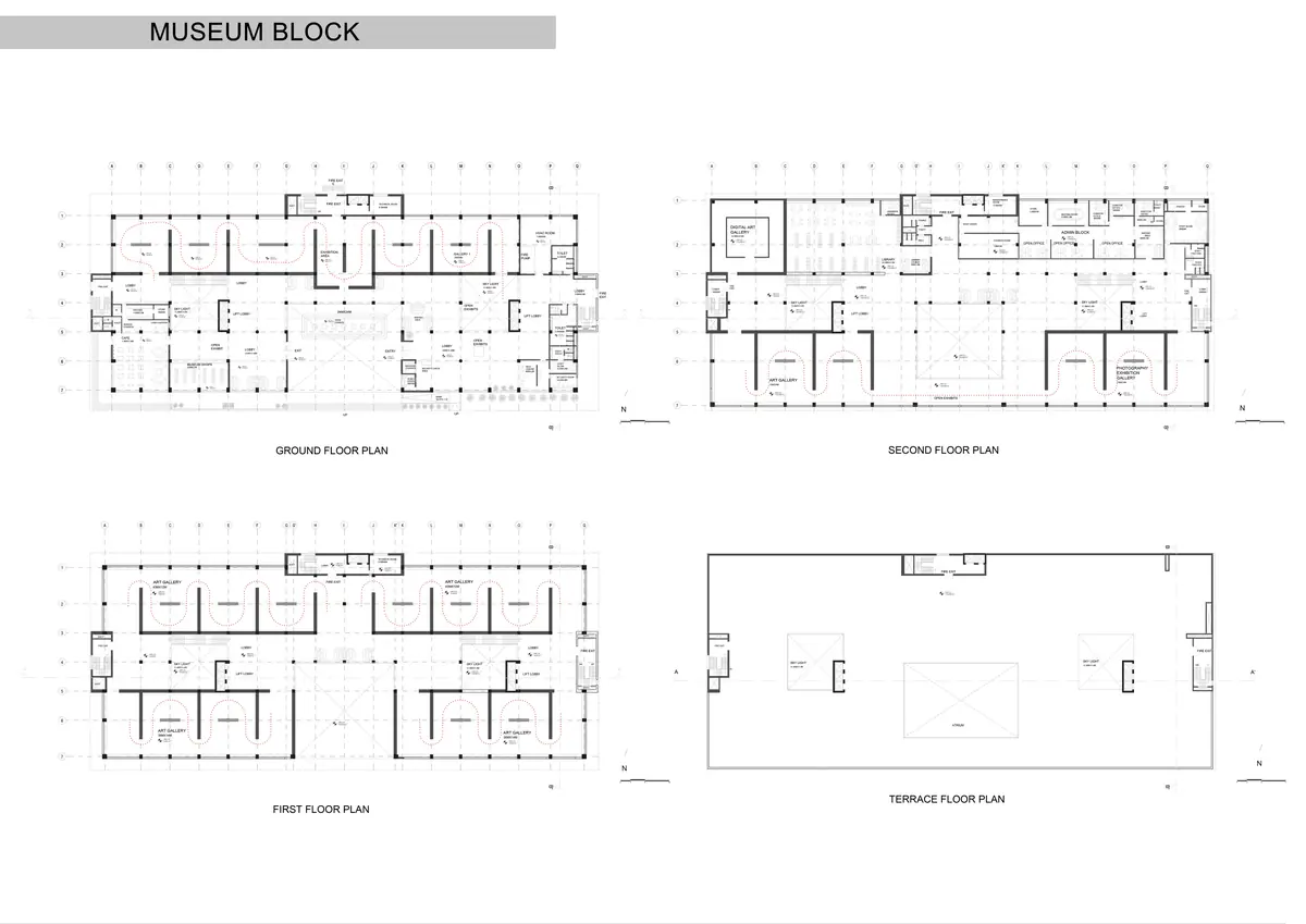 MOMA museum block floor plans